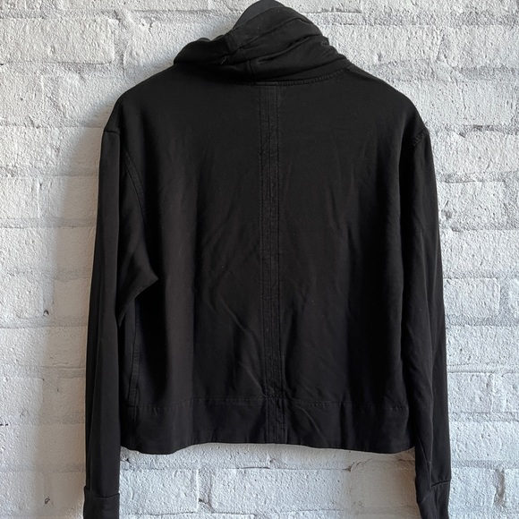 Helmut Lang Funnel Neck Sweatshirt in Black - Picture 3 of 7